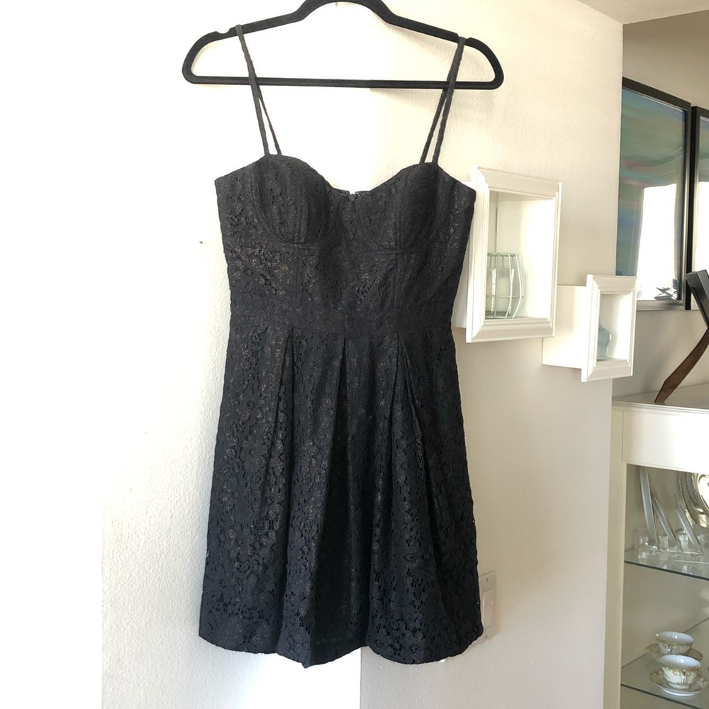 Black and Gold Cocktail Dress